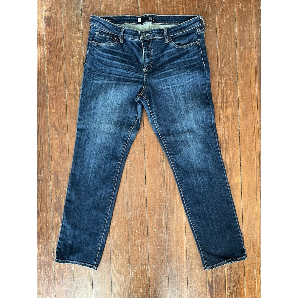 Kut From The Kloth Catherine Boyfriend Fit Jeans Medium Wash Stretch Size 14 - Picture 1 of 11